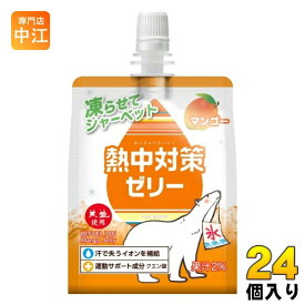 赤穂化成 熱中対策ゼリー マンゴー味 150g パウチ 24個入 熱中症対策 塩分補給 水分補給 冷凍可能