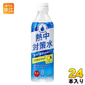 赤穂化成 熱中対策水 レモン味 500ml ペットボトル 24本入 スポーツドリンク 水分補給 熱中症対策