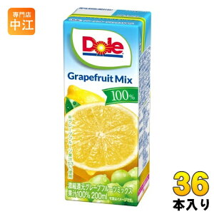 󃁃O~N Dole O[vt[c~bNX100% 200ml pbN 36{ (18{×2 ܂Ƃߔ) ʎ~bNXW[X ZkҌ