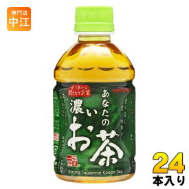 サンガリア あなたの濃いお茶 280ml ペットボトル 24本入 お茶 緑茶