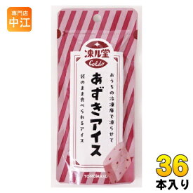 友桝飲料 凍ル堂 あずきアイス 80g パウチ 36本 (12本入×3 まとめ買い) アイス 小豆 常温保存可能