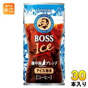 サントリー BOSS ボス 地中海ブレンド 185g 缶 30本入 缶コーヒー 珈琲 アイスコーヒー アイス専用