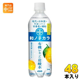 ダイドー 和ノチカラ 有機レモン使用炭酸水 500ml ペットボトル 48本 (24本入×2 まとめ買い) 炭酸飲料 レモン 果汁
