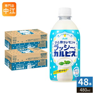 �A�T�q �J���s�X �Ђƍ�背�����̃��b�V�[&�J���s�X 480ml �y�b�g�{�g�� 48�{ (24�{��×2 �܂Ƃߔ���) ���_�ۈ��� CALPIS �u�₩