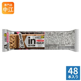 森永製菓 inバー プロテイン ベリーショコラ 48本 (12本入×4 まとめ買い) 手軽 小腹 バータイプ