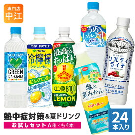 2026年 熱中症対策＆夏のドリンクセット 6種 24本入 お試しセット スポーツドリンク 水分補給