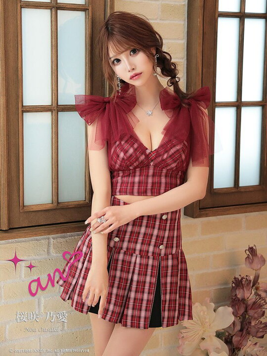 楽天市場】【新色追加】【再入荷】【an/アン】チェック/ 肩リボン  