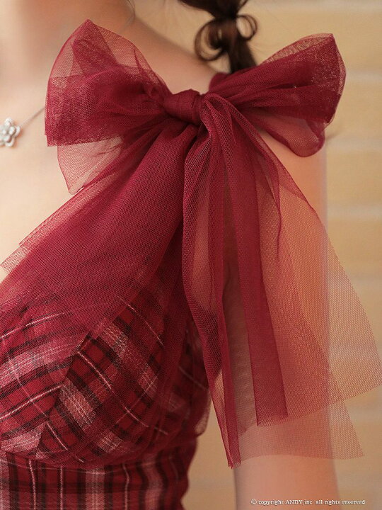 楽天市場】【新色追加】【再入荷】【an/アン】チェック/ 肩リボン  