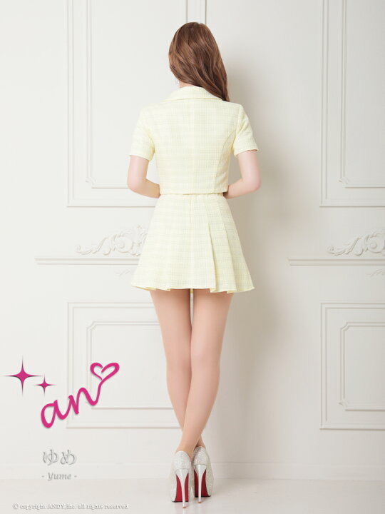 楽天市場】【an/アン】ツイード/ ジャケットデザイン/ ボタン/ 半袖  