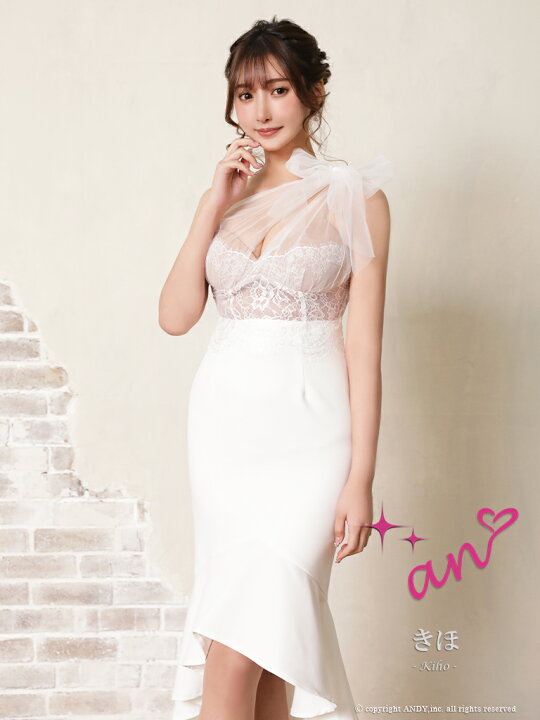 楽天市場】【再入荷】【an/アン】ストレッチ/ レース/ ワンショルダー 