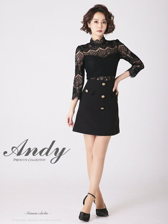 楽天市場】【Andy/アンディ】フラワーレース/ ハイネック  