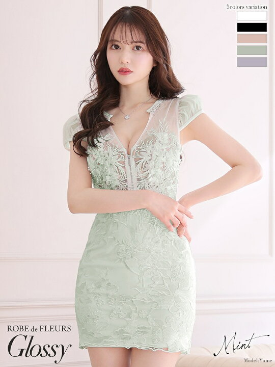楽天市場】XS/S/M 送料無料 ROBE de FLEURS Glossy / ローブドフルール  
