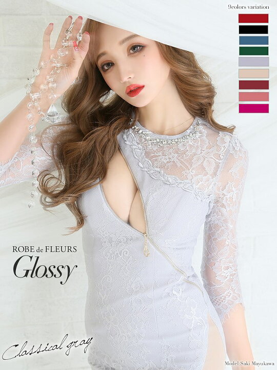 楽天市場】【再入荷】XS/S/M/L 送料無料 ROBE de FLEURS Glossy  