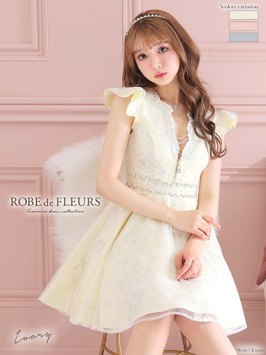 楽天市場】XS/S/M/L 送料無料 ROBE de FLEURS / ローブドフルール  