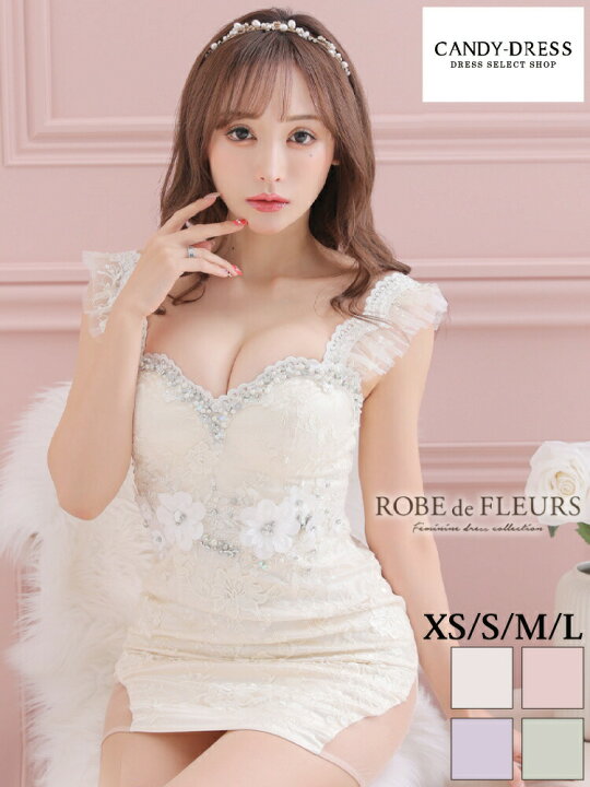 楽天市場】XS/S/M/L 送料無料 ROBE de FLEURS / ローブドフルール 刺繍 
