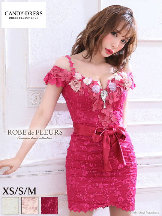 楽天市場】XS/S/M/L 送料無料 ROBE de FLEURS / ローブドフルール 刺繍  