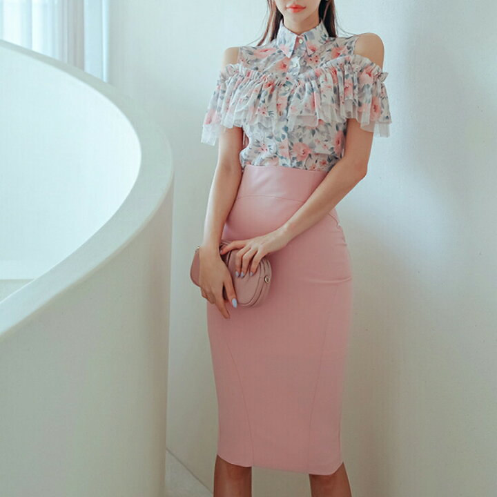 楽天市場】S/M/L 送料無料 Luxury Dress フラワープリントシフォン 