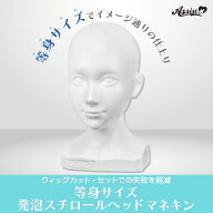 アシストウィッグ【★等身サイズ★発泡スチロールヘッドマネキン】アシストオリジナル コスプレ