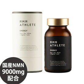 エヌエムエヌ・アスリート エナジー サプリメント 120粒 (全国一律送料無料) 国産NMN 9000mg/本 日本製 ニコチンアミドモノヌクレオチド NMNアスリート エヌエムエヌアスリート エイジングケア NMN NAD イヌリン BCAA