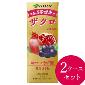 ＜4/25限定★最大100%ポイントバック＞伊藤園 ザクロmix 200ml×48本 (24本×2ケース) 紙パック (送料無料) ザクロ ざくろ 柘榴 ジュース ドリンク ポリフェノール ウロリチン エラグ酸 無添加 美容 健康 手軽