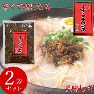 九州発 激辛 辛子高菜 油炒め 500g 2袋セット (メール便送料無料) からし高菜 高菜漬け 高菜油炒め 保存料 着色料 不使用 ご飯 高菜チャーハン 豚骨ラーメン 福岡 博多の味 ご飯のお供 漬物 激
