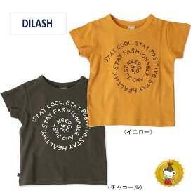 【30％OFFセール】ディラッシュ/DILASH/ぐるぐるロゴPT Tシャツ(80cm-140cm）/男の子/子供服