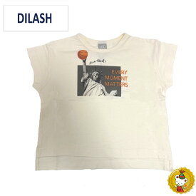 【30％OFFセール】ディラッシュ・DILASH/ バスケットボールTシャツ （アイボリー）(80cm-140cm）男の子/キッズ/子供服