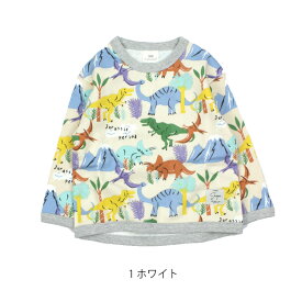 シシュノン・エスケープ（Si・Shu・Non） 恐竜柄裏毛トレーナー（90cm～130cm) 男の子・キッズ・子供服