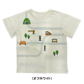 ディラッシュ DILASH　電車＆線路半袖Tシャツ (80cm-140cm）男の子/キッズ・ジュニア/子供服