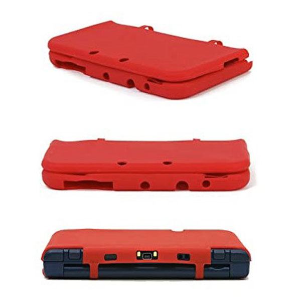 [送料無料][新デザインver.]Newニンテンドー3DS LL専用シリコンカバーケース 大切なNew Nintendo 3DS LLシリーズを埃や傷や汚れから守る グリップが強く滑り落ちないからとても安全[Newニンテンドー3DS LL本体型番RED-001]