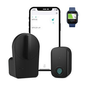 【公式ストア】セサミ5＋セサミタッチ SESAME5 スマートロック lock 玄関 後付け 指紋認証パッド ICカード Suica PASMO 工事不要 Apple Watch