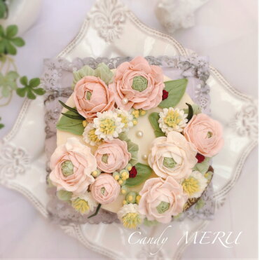 ピンクのリアルローズのケーキ チーズケーキ味 5号 バタークリームケーキ インスタ映え ケーキ スイーツ 誕生日ケーキ バースデーケーキ ホールケーキ 美味しいケーキ チーズケーキ バタークリーム 美味しい かわいい ギフト プレゼント メッセージ無料 高級ケーキ