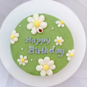 ハロウィン センイルケーキ 萌黄色 チーズケーキ 5号 グリーン 可愛いケーキ 誕生日ケーキ 大人 花 スイーツ ケーキ フラワーケーキ バタークリーム バースデーケーキ お取り寄せ ケーキ