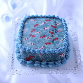 お中元 5号 カルトナージュケーキ チーズケーキ 流金 スクエア型 冷凍 センイルケーキ 誕生日ケーキ 大人 バタークリーム 美味しい ケーキ 取り寄せ インスタ映え スイーツ ケーキ 誕生日 サプライズ ケーキ 記念日 ギフト 卒業祝い 合格祝い ギフト 夏の贈り物