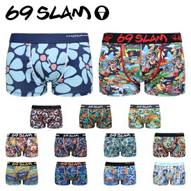 69SLAM ロックスラム ボクサーパンツ ポリエステル ショート メンズ おしゃれ かっこいい 派手 男性 下着 プレゼント ギフト
