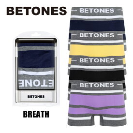 BETONES ビトーンズ ボクサーパンツ メンズ BREATH シームレス フリーサイズ 下着 BR001