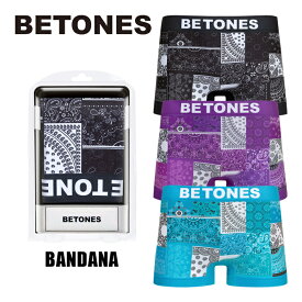 BETONES ビトーンズ ボクサーパンツ メンズ BANDANA シームレス フリーサイズ 下着 BAN001