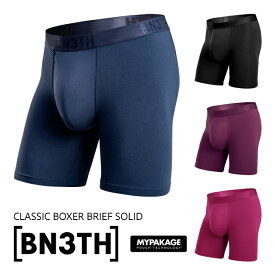 BN3TH ベニス ボクサーパンツ メンズ CLASSIC BOXER BRIEF SOLID ロング 下着 MY PAKAGE マイパッケージ