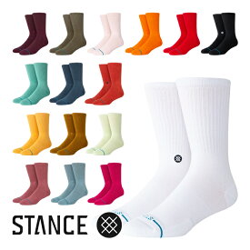 STANCE スタンス ソックス メンズ ICON クルー 靴下 M311D14ICO