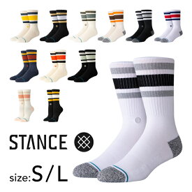 STANCE スタンス ソックス メンズ レディース BOYD ST インフィニット ライン クルー 靴下 A556A20BOS