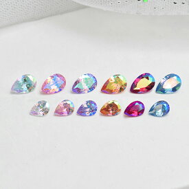 【セルフプロデュース】ジルコン クリア ティアドロップ (6 color、2 size)