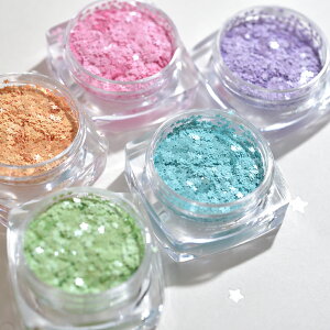 パステル小さな小さな星グリッター 夏ネイル 海ネイル 夏グリッター 簡単なネイル 韓国ネイル