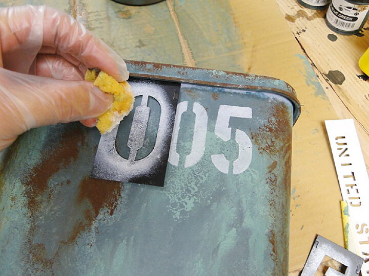 楽天市場】HANSON社 プラスチック ステンシルプレート 46ピース英数字 