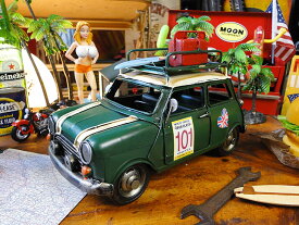 サーフミニ　ブリキオブジェ　（ブリテッシュグリーン）　アメリカン雑貨　アメリカ雑貨　グッズ