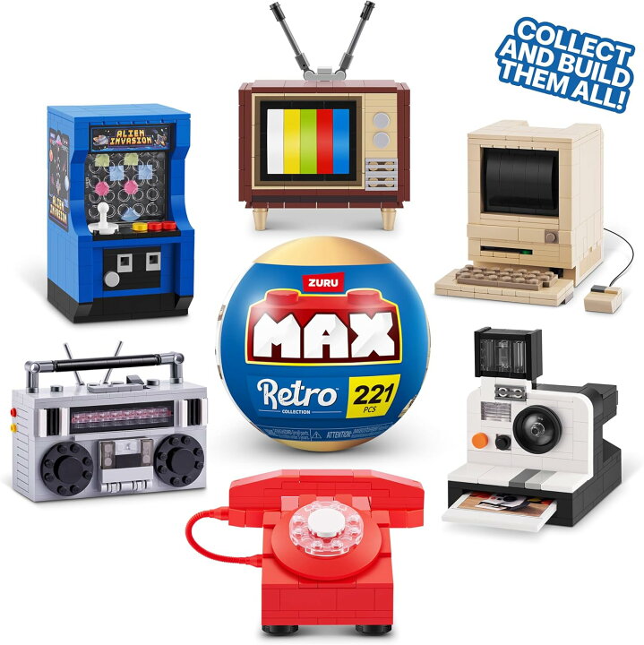 楽天市場】ZURU MAX レトロコレクション レトロ家電のブロック 