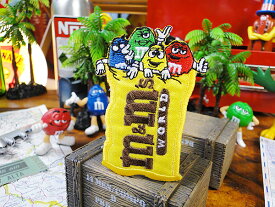 カンパニーキャラクターワッペン　（m&m'sパッケージ）　アメリカン雑貨　アメリカ雑貨　グッズ