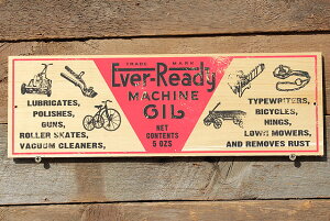 アメリカンガレージ ミニウッドサイン (エバーレディオイル) 看板 アメリカン雑貨 アメリカ雑貨 グッズ