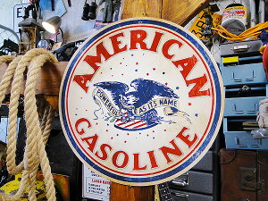 アメリカンオイルメーカー U.S.ヘヴィースチールサイン (アメリカンガソリン) 看板 アメリカン雑貨 アメリカ雑貨 グッズ