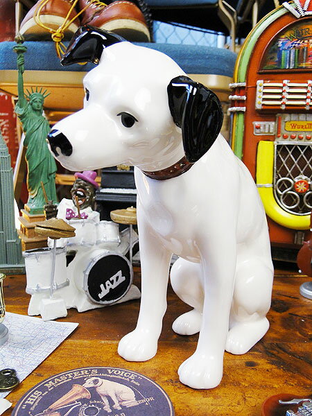 楽天市場 ニッパーのセラミックフィギュア Lサイズ アメリカ雑貨 アメリカン雑貨 アメキャラ インテリア 置物 オブジェ 人気 おしゃれ グッズ 雑貨 男前 男前インテリア雑貨 ビクター犬 ニッパードッグ 正規ライセンス商品 Victor アメリカ雑貨通販キャンディタワー