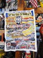 ルート66　ポスター　アメリカン雑貨　アメリカ雑貨　グッズ